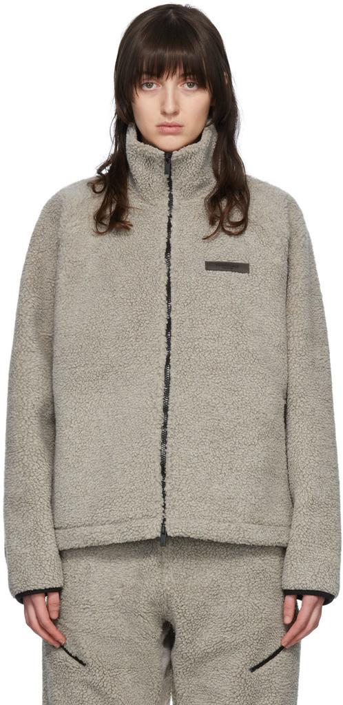 商品Essentials|Gray Polyester Jacket,价格¥597,第1张图片