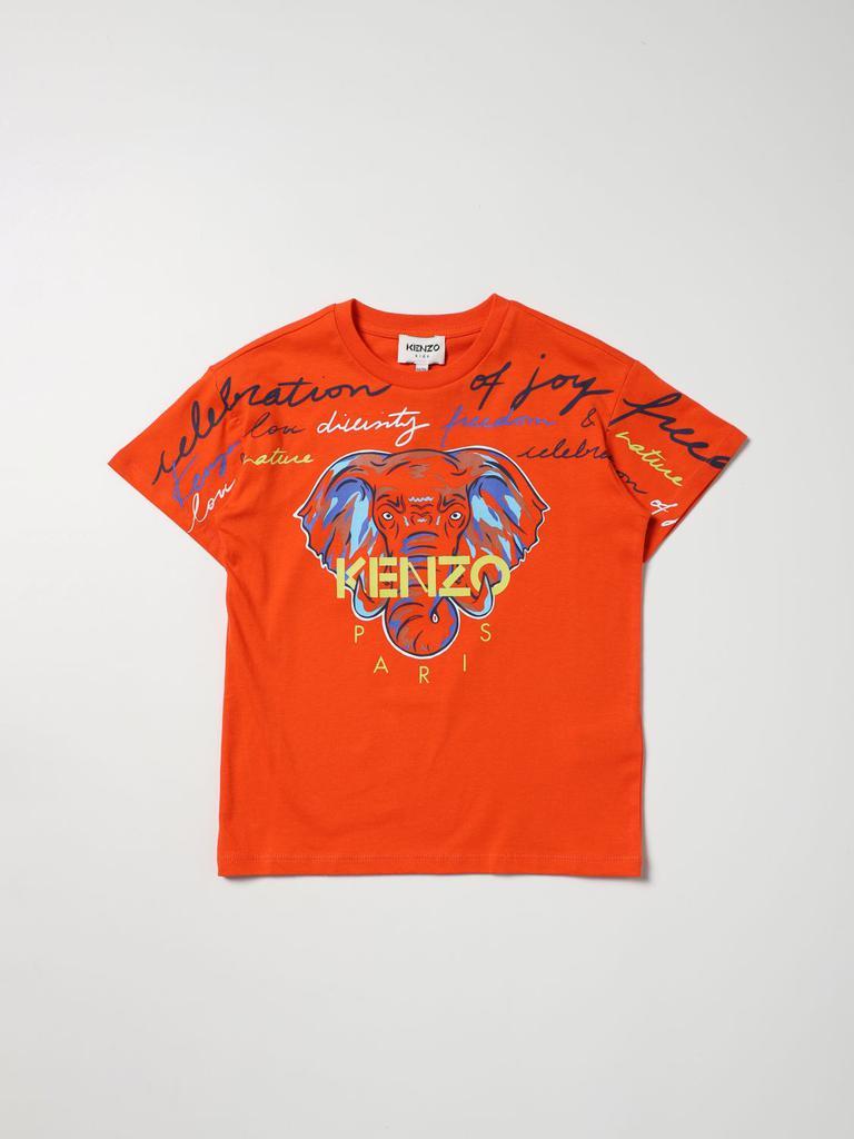 商品Kenzo|Kenzo Junior T-shirt with Elefante Kenzo Paris logo,价格¥242-¥449,第1张图片