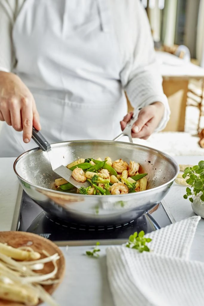 商品Demeyere|Industry 5-Ply 5-qt Stainless Steel Flat Bottom Wok,价格¥2205,第4张图片详细描述