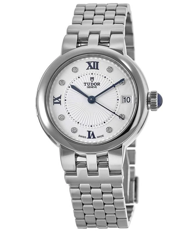 商品Tudor|Tudor Clair De Rose 34mm White Dial Stainless Steel Women's Watch M35800-0004,价格¥25185,第1张图片