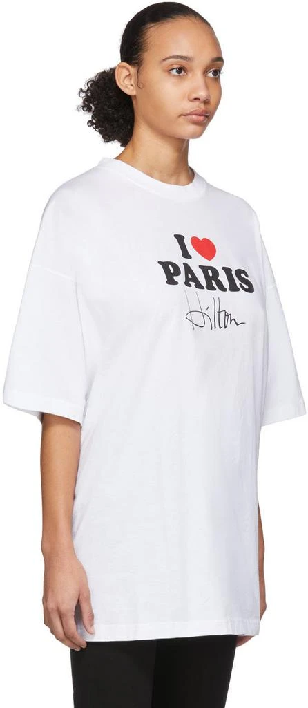 商品Vetements|White 'I Love Paris' T恤,价格¥1929,第2张图片详细描述