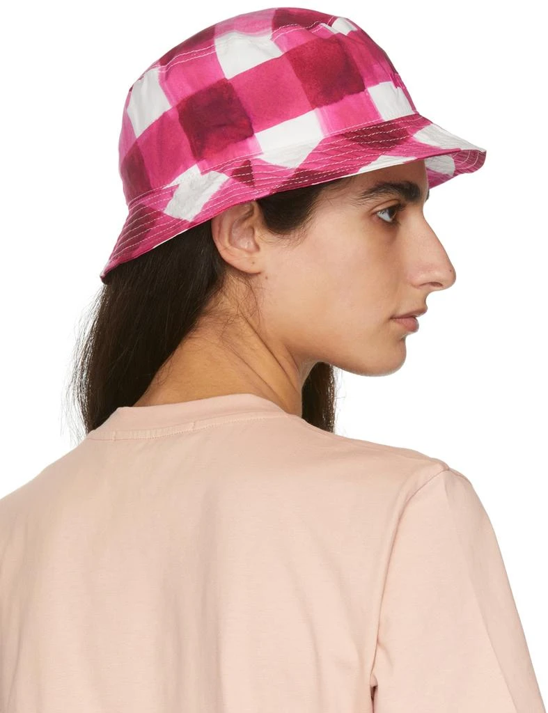 商品MSGM|Pink Plaid Bucket Hat,价格¥553,第3张图片详细描述