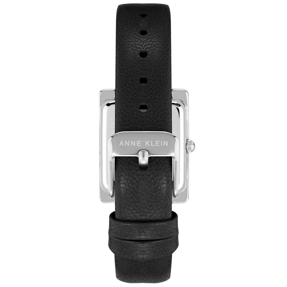 Women's Black Genuine Leather Strap Watch 40mm商品第3张图片规格展示