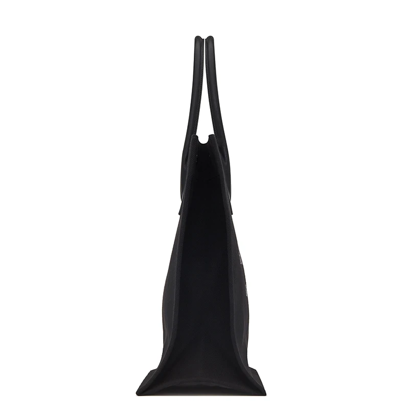 SAINT LAURENT PARIS/圣罗兰 YSL RIVE GAUCHE系列 男女通用黑色亚麻帆布和皮革ysl印花三按扣手提斜挎单肩包50941596N9E1070 商品