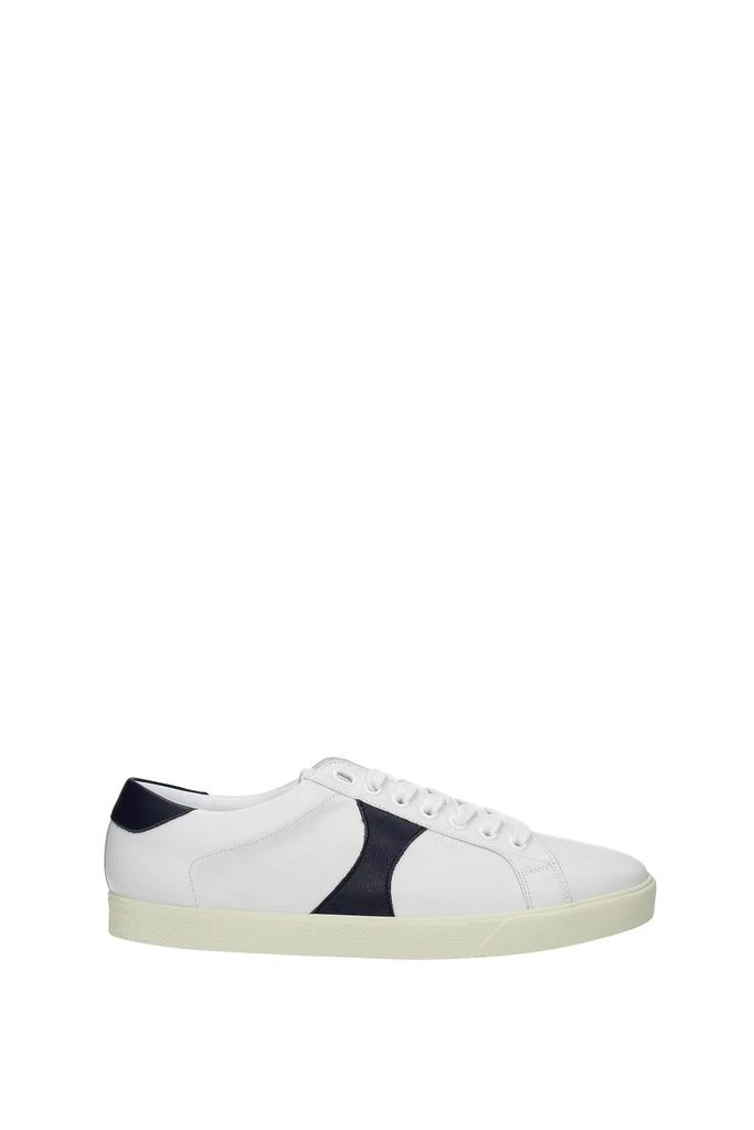商品Celine|Sneakers triomphe Leather White Blue,价格¥1494,第1张图片