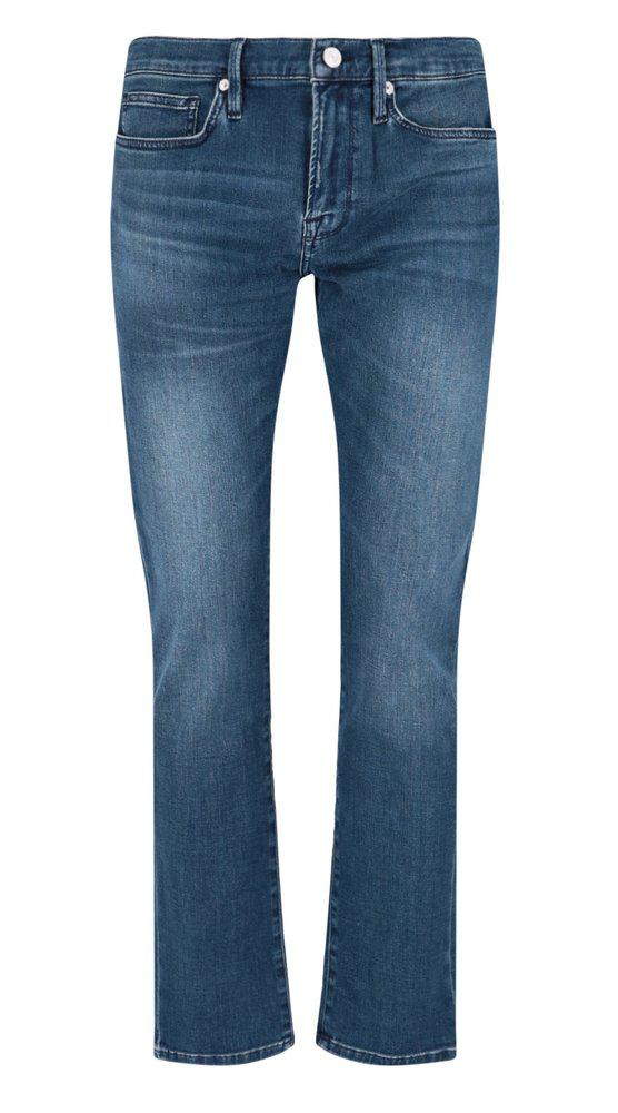 Frame Slim-Fit Cropped Jeans商品第1张图片规格展示