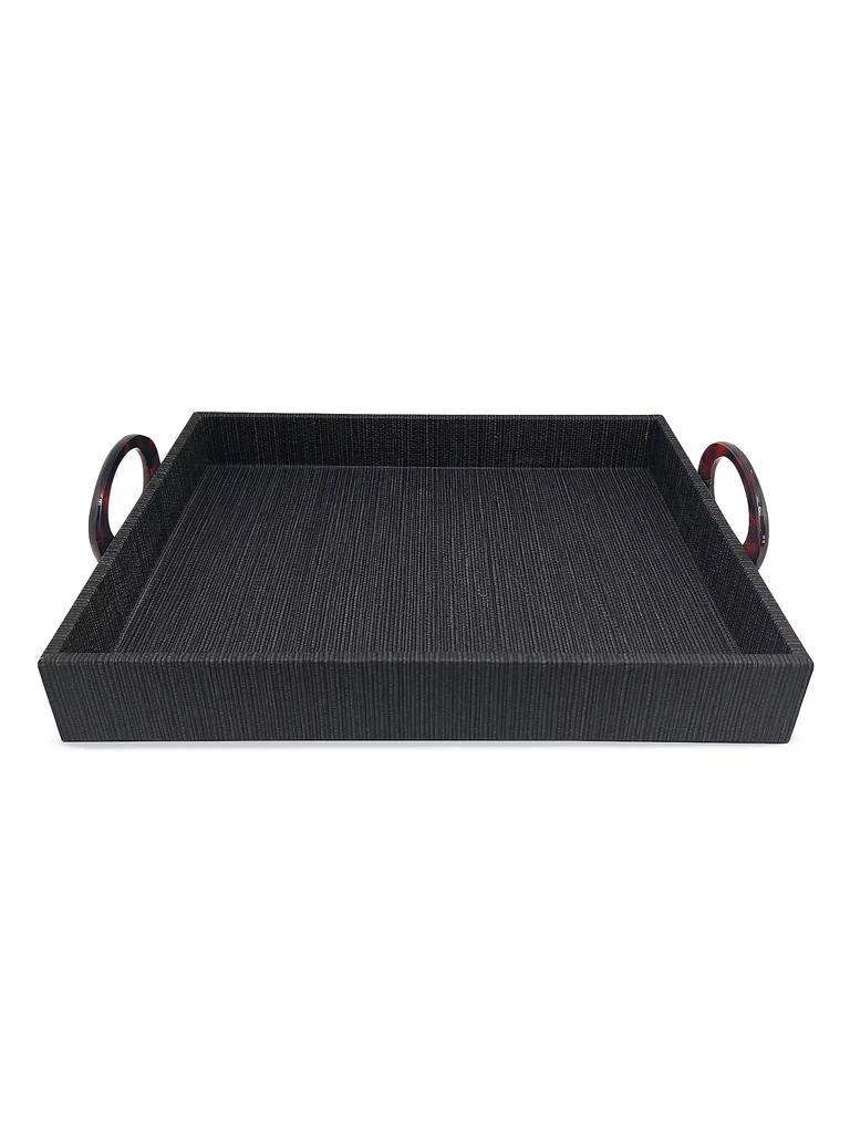 商品Mariposa|Welcome Home Midnight Tortoise Handled Small Tray,价格¥1462,第1张图片