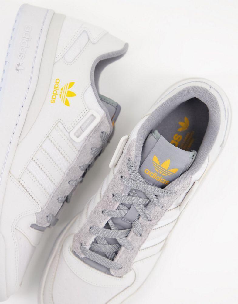 商品Adidas|adidas Originals Forum low trainers in grey and off white,价格¥451,第5张图片详细描述