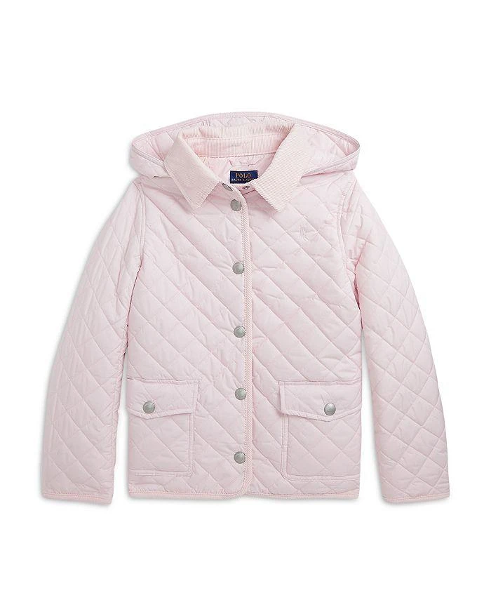 商品Ralph Lauren|Girls' Quilted Water Repellent Barn Jacket - Little Kid, Big Kid,价格¥362,第2张图片详细描述