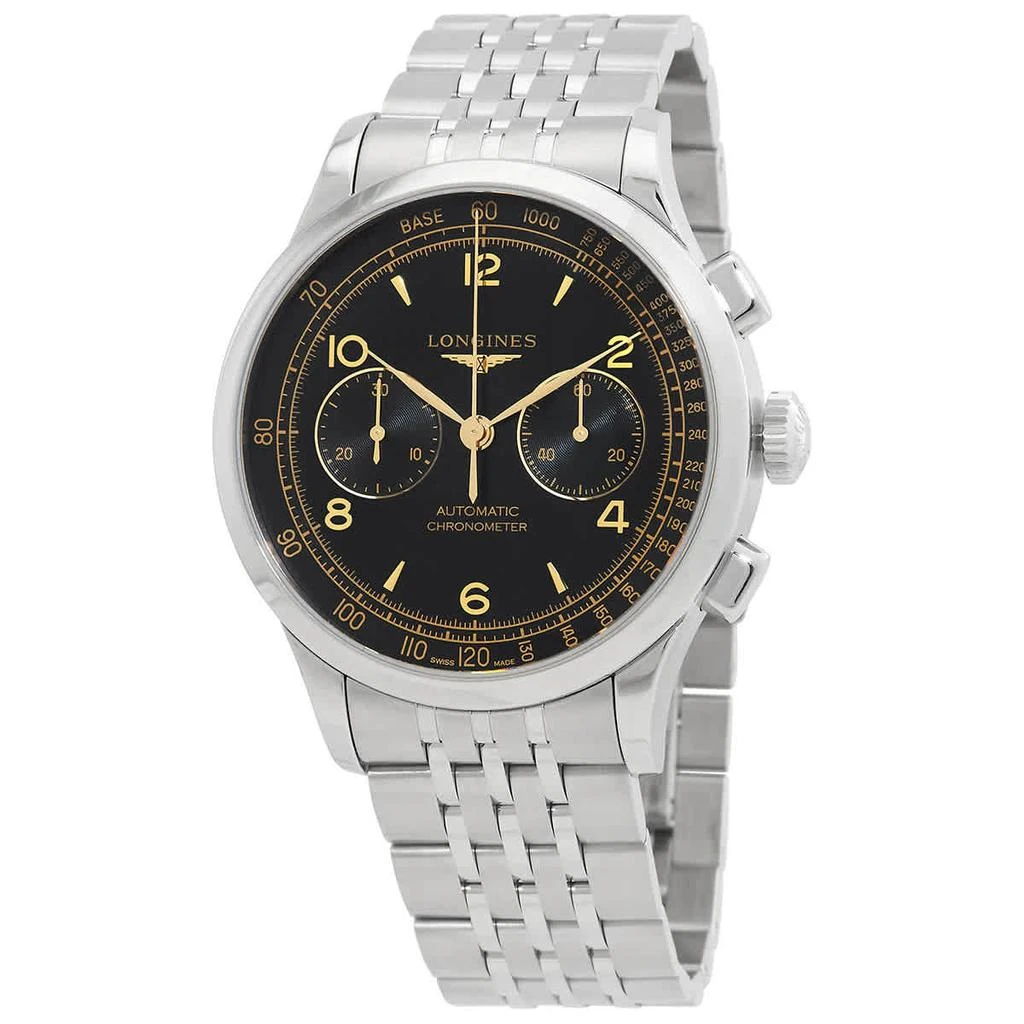 商品Longines|Longines Chronograph Automatic Black Dial Mens Watch L29124566,价格¥16145,第1张图片