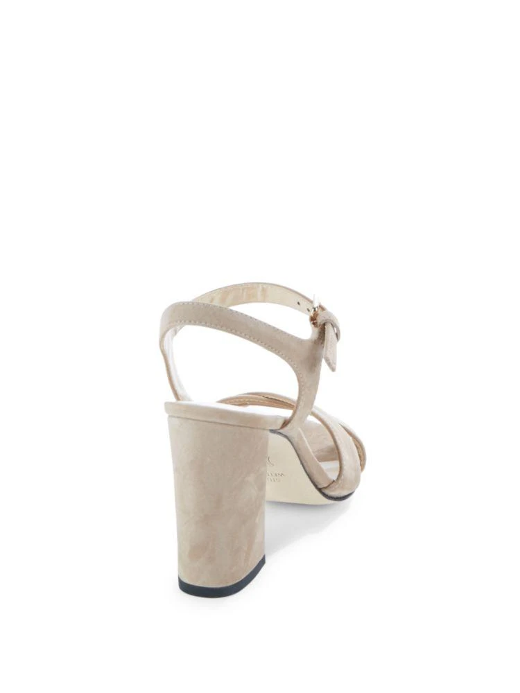 商品Stuart Weitzman|Leather Block Heel Sandals,价格¥551,第2张图片详细描述