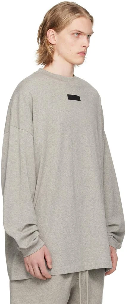商品Essentials|Gray Crewneck Long Sleeve T-Shirt,价格¥442,第2张图片详细描述