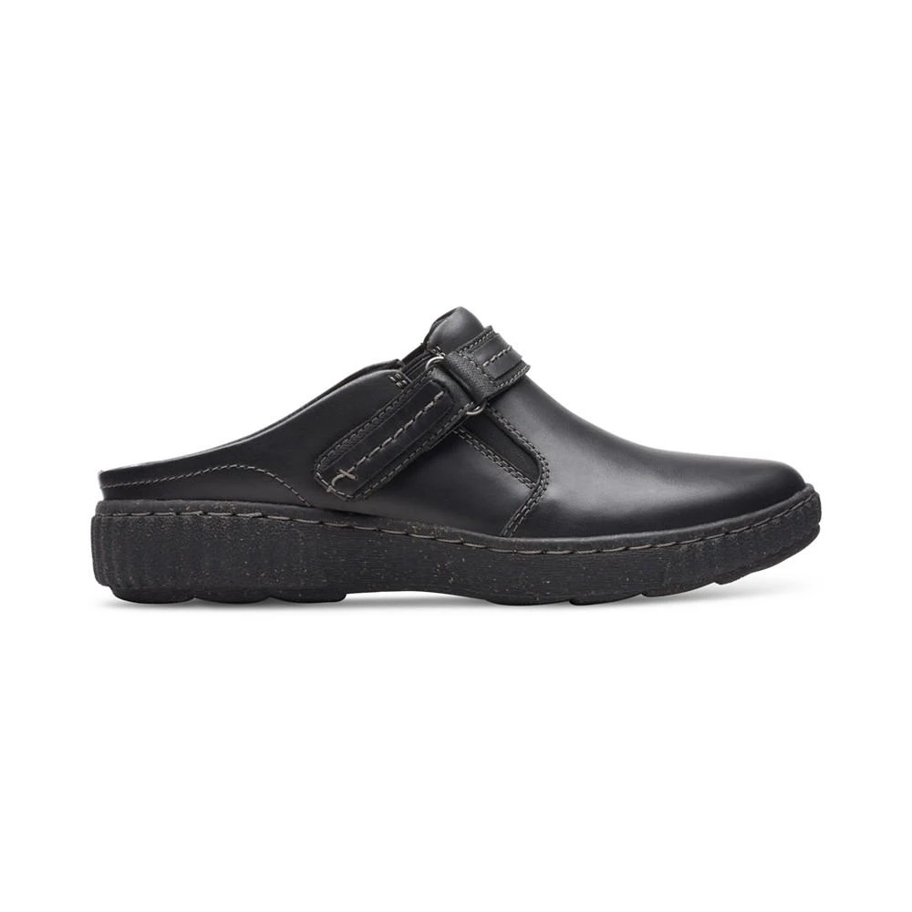 商品Clarks|Women's Caroline May Top-Stitched Strapped Clogs,价格¥404,第2张图片详细描述