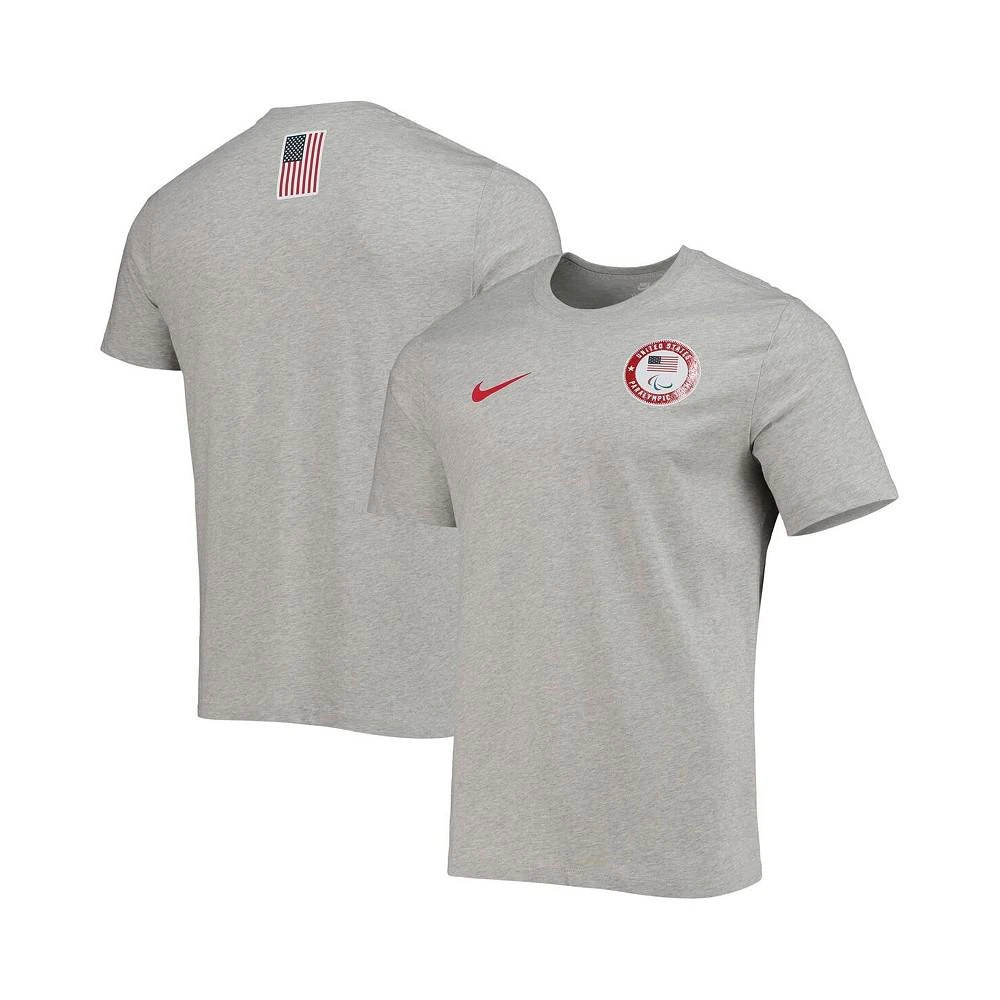 商品NIKE|Men's Heathered Gray U.S. Paralympics Puck T-Shirt,价格¥226,第1张图片