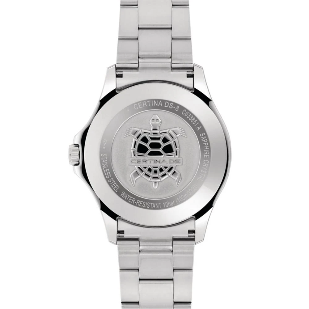 商品Certina|Men's Swiss DS-8 Stainless Steel Bracelet Watch 42mm,价格¥3898,第2张图片详细描述