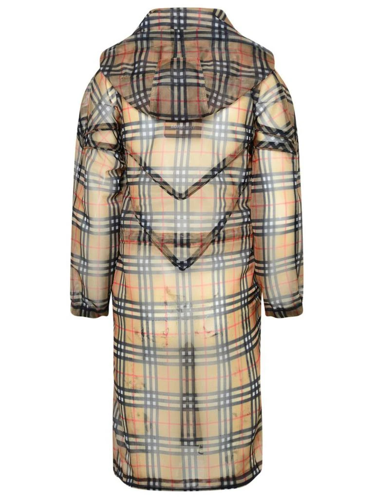 商品Burberry|BEIGE POLYESTER COWBIT CHECK PARKA,价格¥3848,第3张图片详细描述