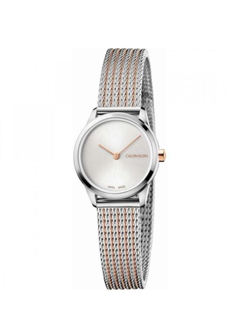 商品Calvin Klein|Calvin Klein K3m23b261 Womens Woman Clock Minimalorologists Fashion Calvin Klein Minimal With Quartz Movement, 24 mm Stainless Steel Case Diameter, Silver Dial, Mineral Glass and Stainless Steel Stop,价格¥2263,第1张图片