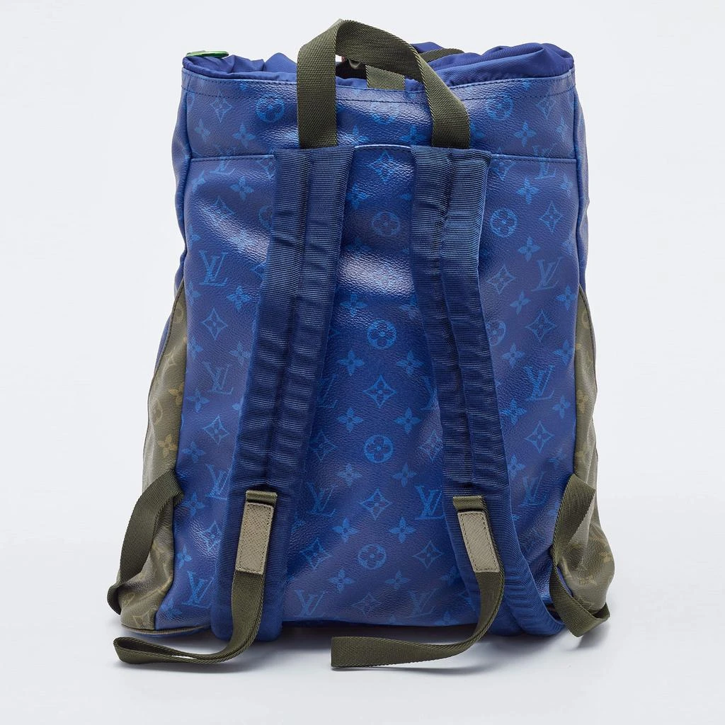 商品[二手商品] Louis Vuitton|Louis Vuitton Blue Monogram Canvas Pacific Outdoor Backpack ,价格¥14902,第4张图片详细描述