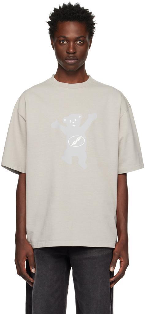 商品We11done|Gray Teddy T-Shirt,价格¥1154,第1张图片