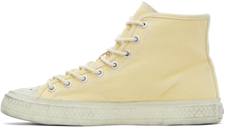 Yellow Ballow Tumbled High Sneakers商品第3张图片规格展示