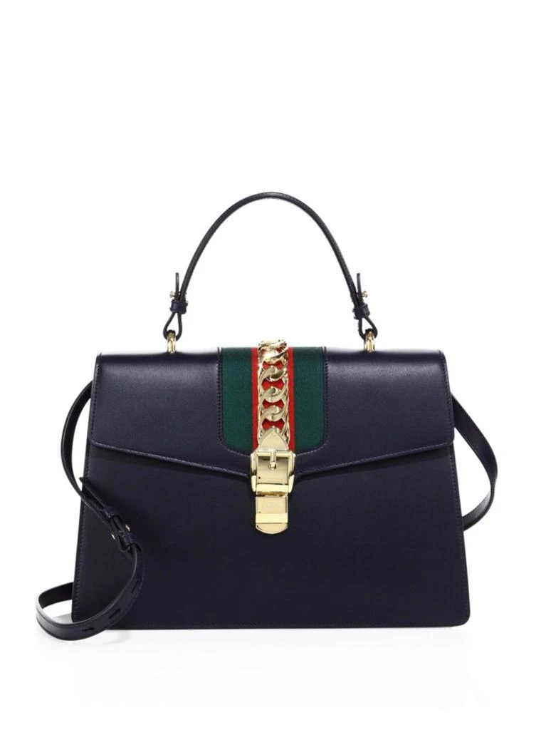 商品Gucci|Sylvie Leather Shoulder Bag,价格¥24741,第1张图片