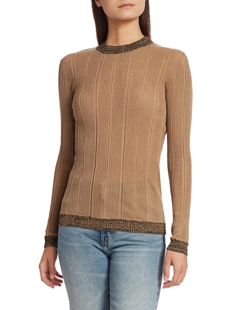 商品Ganni|Two-Tone Ribbed Sweater,价格¥512,第2张图片详细描述