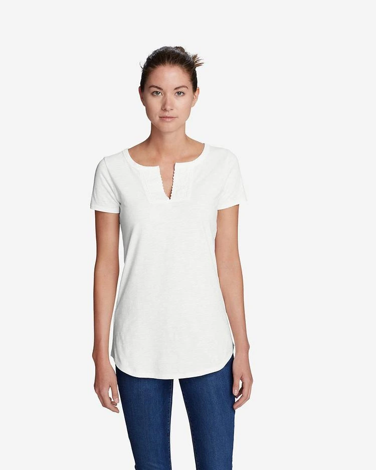 商品Eddie Bauer|Women's Crochet Short-Sleeve T-Shirt,价格¥186,第5张图片详细描述