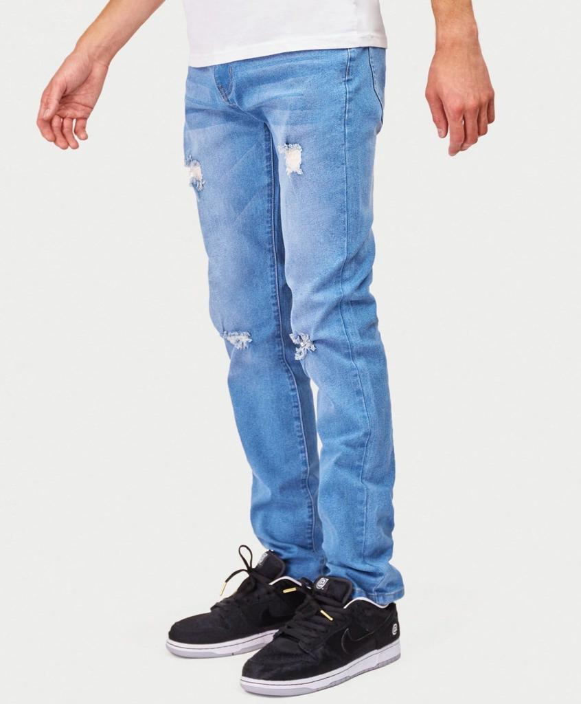 商品Reason Clothing|Mason Medium Wash Ripped Jeans,价格¥148,第6张图片详细描述