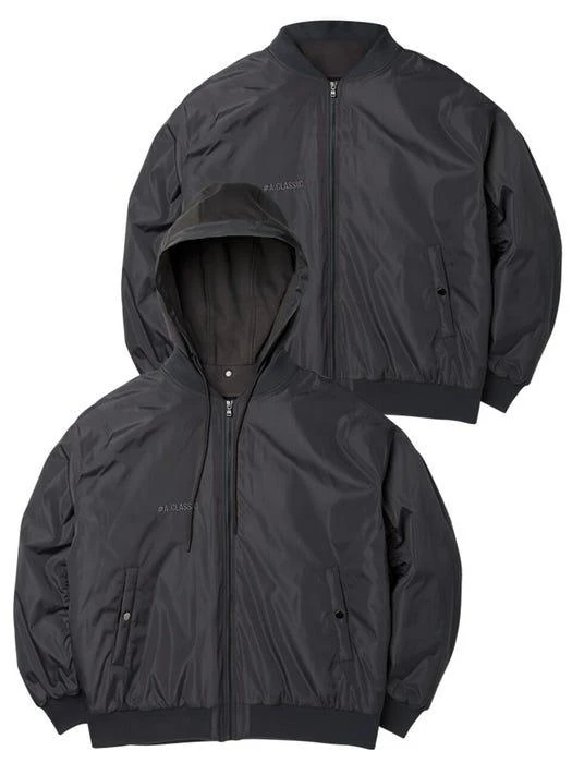 商品AKIII CLASSIC|Two-Way MA-1 Padded Jacket Gray,价格¥567,第1张图片