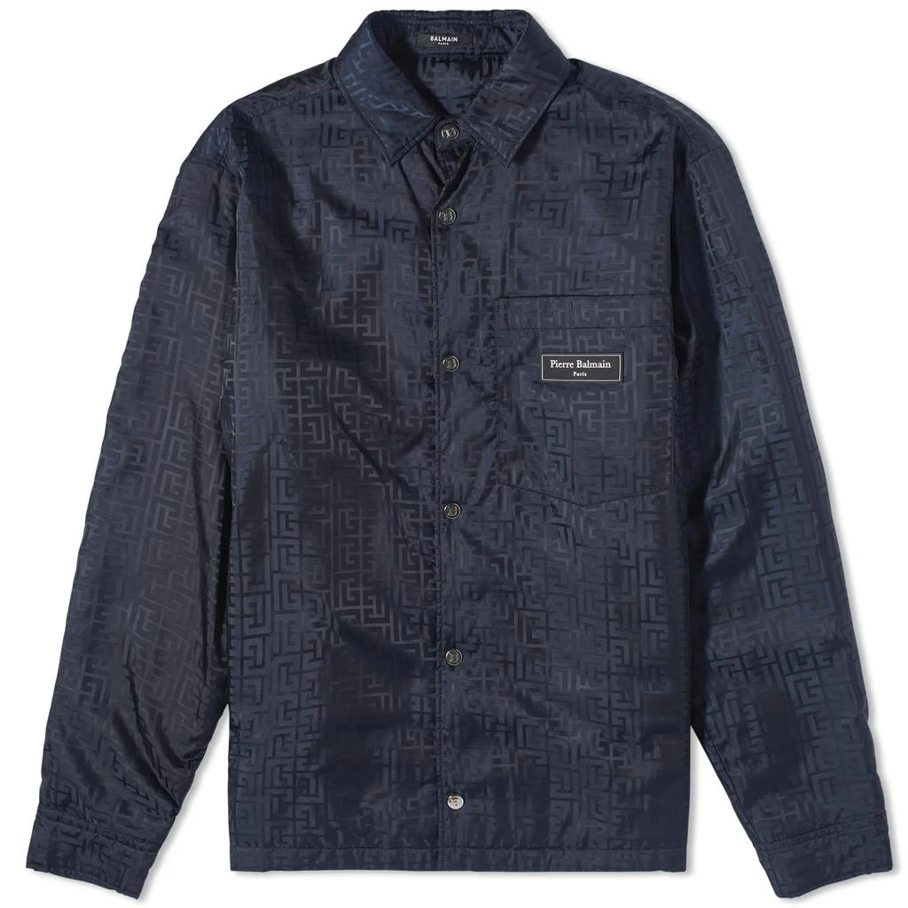 商品Balmain|Balmain Jacquard Monogram Padded Overshirt,价格¥3697,第1张图片