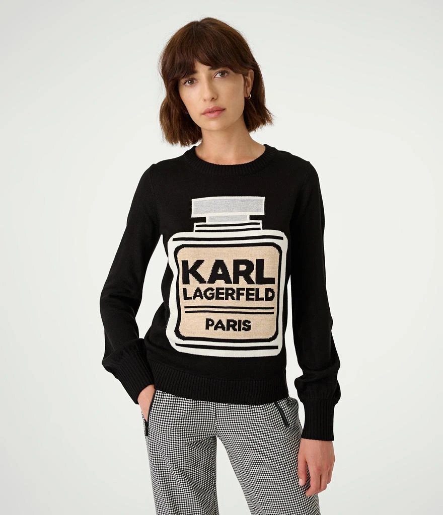 商品Karl Lagerfeld Paris|PERFUME BOTTLE SWEATER,价格¥525,第1张图片