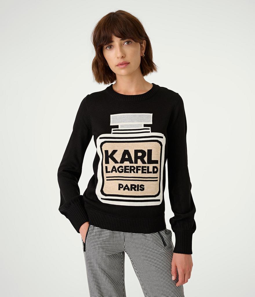 商品Karl Lagerfeld Paris|PERFUME BOTTLE SWEATER,价格¥740,第1张图片