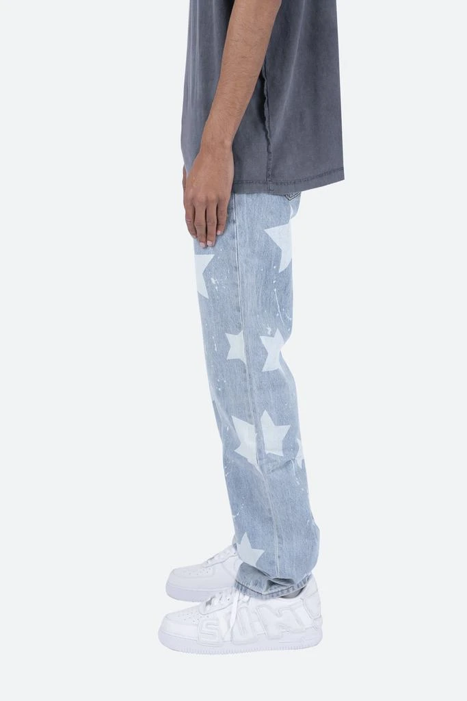 商品MNML|V120 Star Baggy Denim - Blue/White,价格¥513,第4张图片详细描述