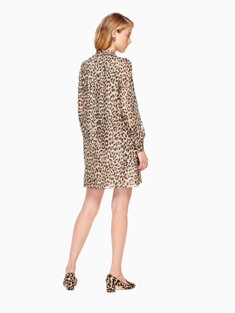 商品Kate Spade|leopard-print clipped dot mini dress,价格¥1913,第3张图片详细描述