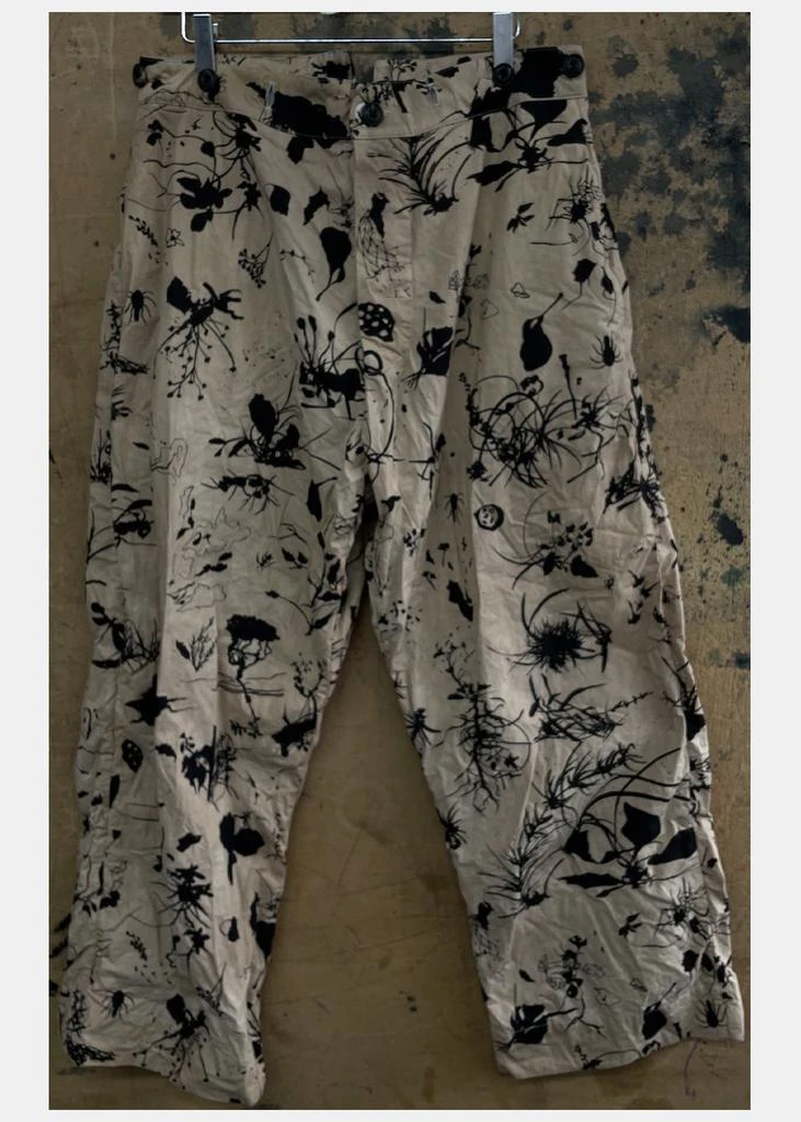 商品JOHN ALEXANDER SKELTON|John Alexander Skelton Black & Tea Pond Print Railway Trousers,价格¥7180,第1张图片