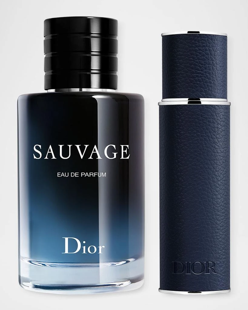 商品Dior|Limited Edition Dior Sauvage Set, Eau de Parfum and Travel Spray,价格¥1355,第2张图片详细描述