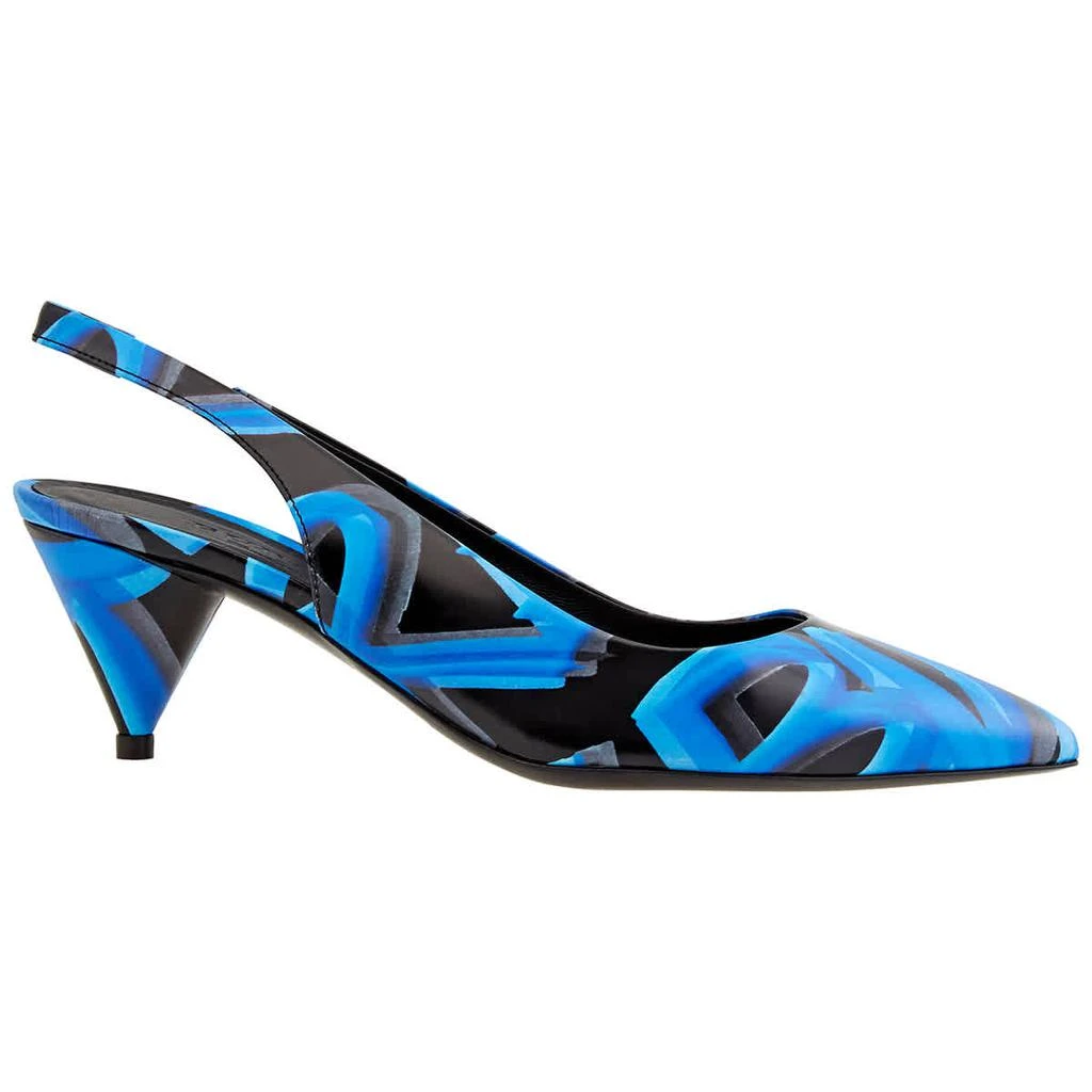 商品Burberry|Burberry Ladies Slingback Graffiti Print Pumps, Brand Size 35.5,价格¥3482,第1张图片