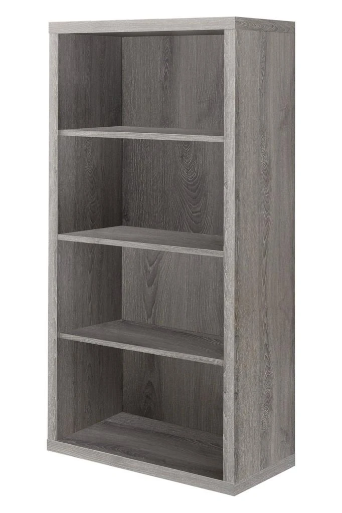 商品Homezia|48" Dark Taupe Wood Bookcase,价格¥2239,第3张图片详细描述