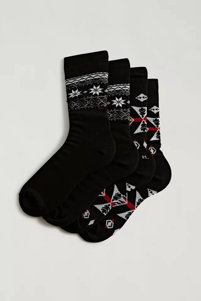 商品Ralph Lauren|Polo Ralph Lauren Fair Isle Slack Sock 2-Pack,价格¥167,第2张图片详细描述