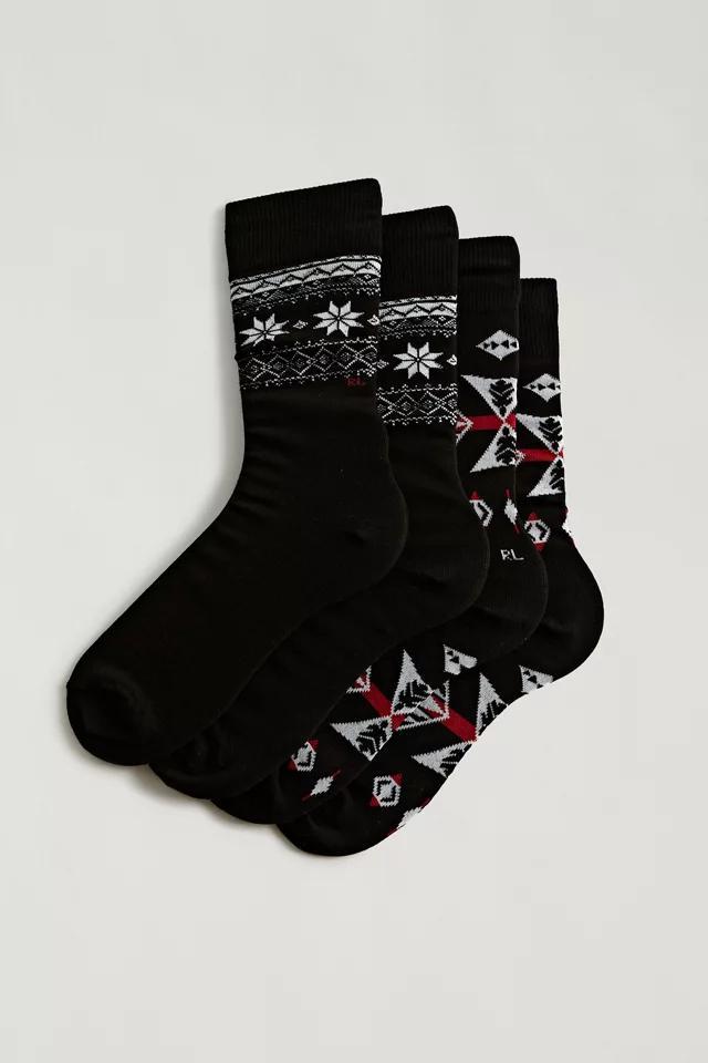商品Ralph Lauren|Polo Ralph Lauren Fair Isle Slack Sock 2-Pack,价格¥154,第4张图片详细描述