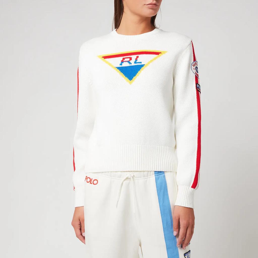 商品Ralph Lauren|Polo Ralph Lauren Women's Ski Long Sleeve Pullover - Cream Multi,价格¥815,第1张图片