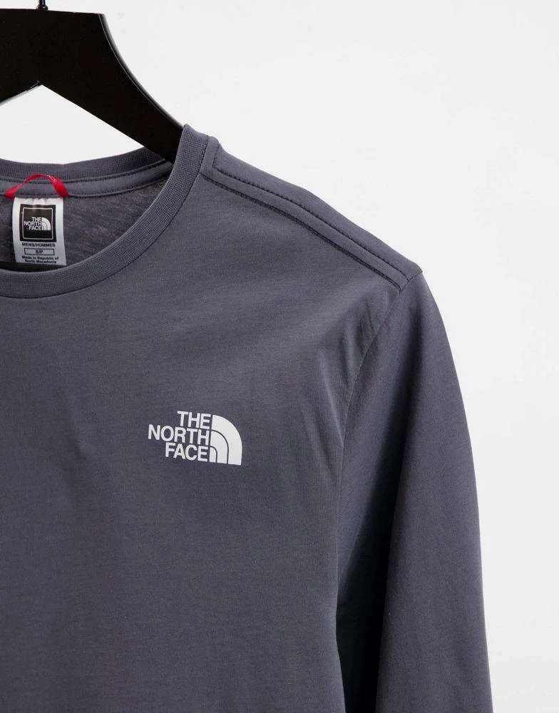 商品The North Face|The North Face Collage long sleeve t-shirt in grey Exclusive at ASOS,价格¥231,第4张图片详细描述