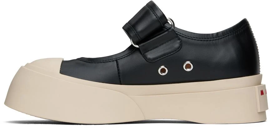 商品Marni|Black Pablo Mary Jane Ballerina Flats,价格¥2075,第3张图片详细描述
