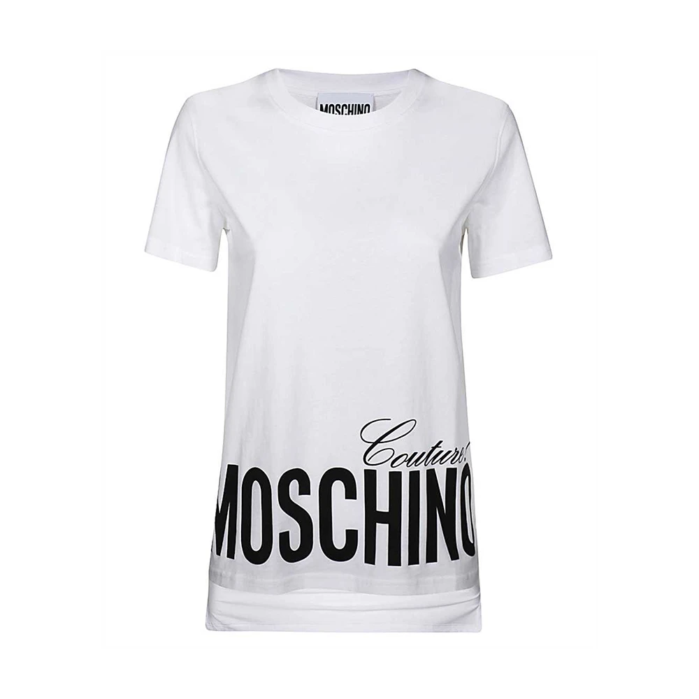商品Moschino|MOSCHINO 白色女士T恤 EA0703-0540-1001,价格¥617,第1张图片