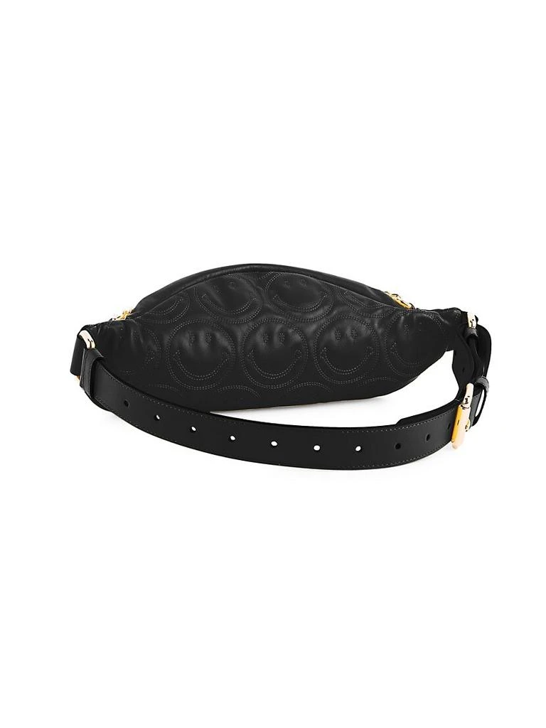 商品Moschino|Smiley-Embossed Leather Belt Bag,价格¥6661,第4张图片详细描述