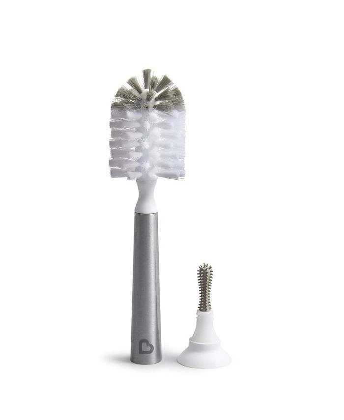 商品Munchkin|High Capacity Drying Rack and Shine Stainless Steel Bottle Brush,价格¥268,第3张图片详细描述