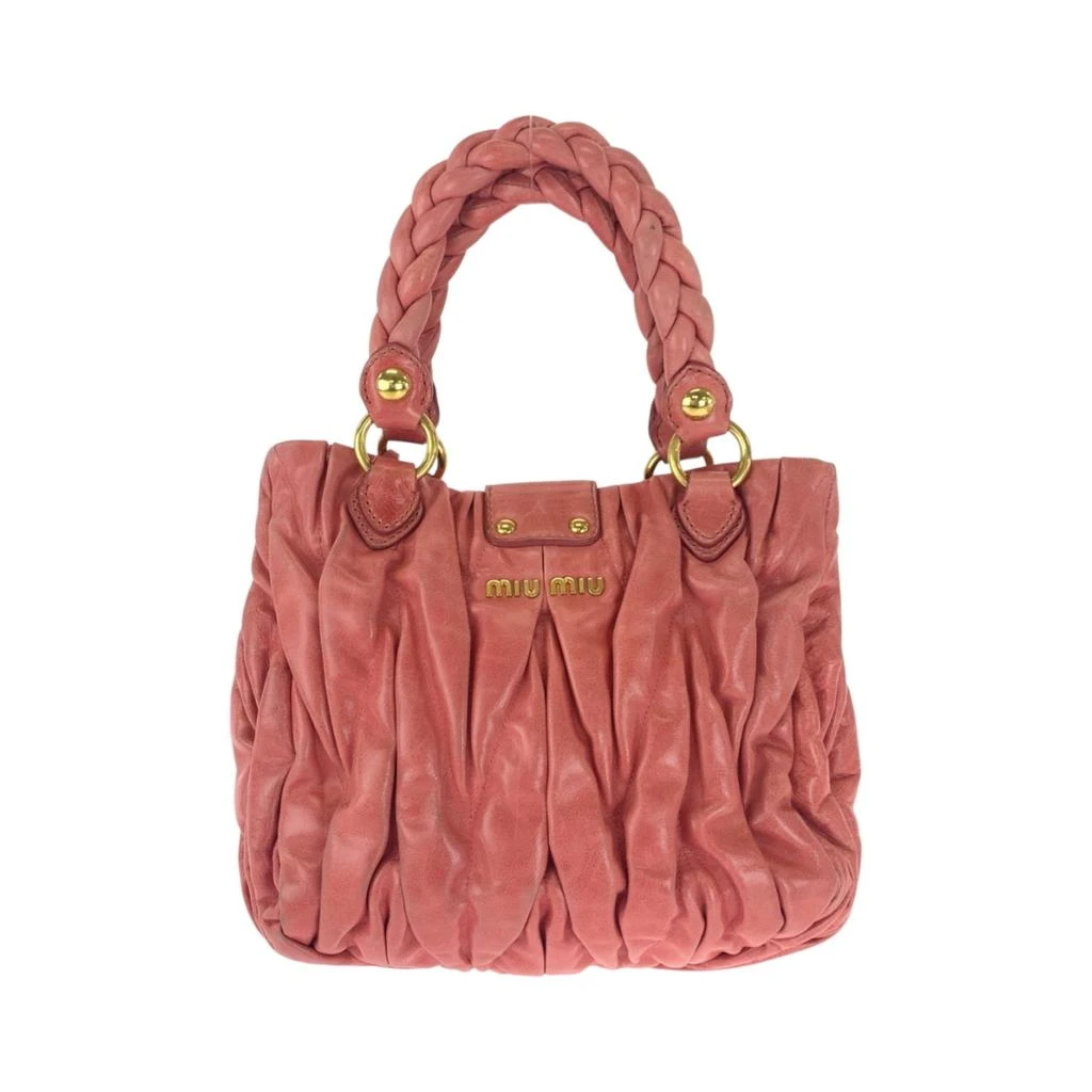商品[二手商品] Miu Miu|Leather Handbag Tote Bag (Pre-Owned),价格¥5978,第2张图片详细描述