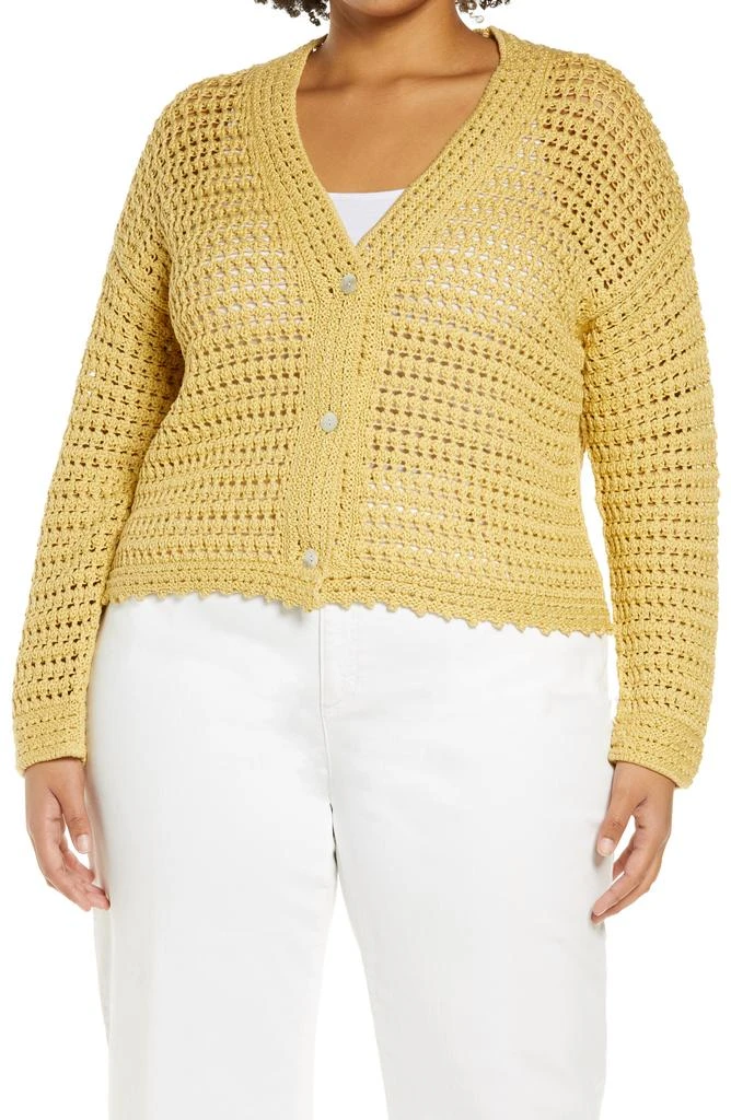 商品Vince|Crochet Cotton Cardigan,价格¥242,第4张图片详细描述