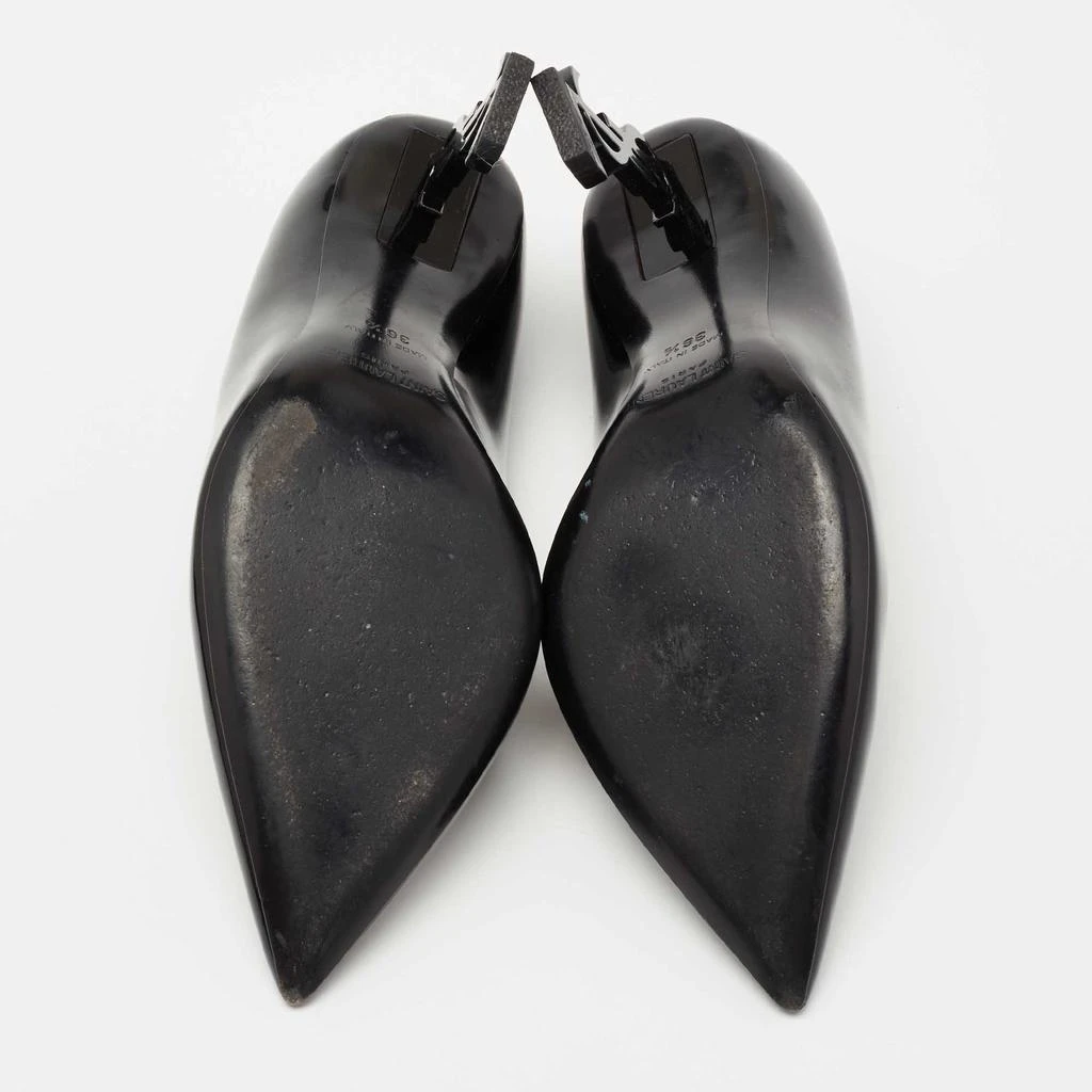 Saint Laurent Black Patent Leather Opyum Pointed Toe Pumps Size 36.5 商品