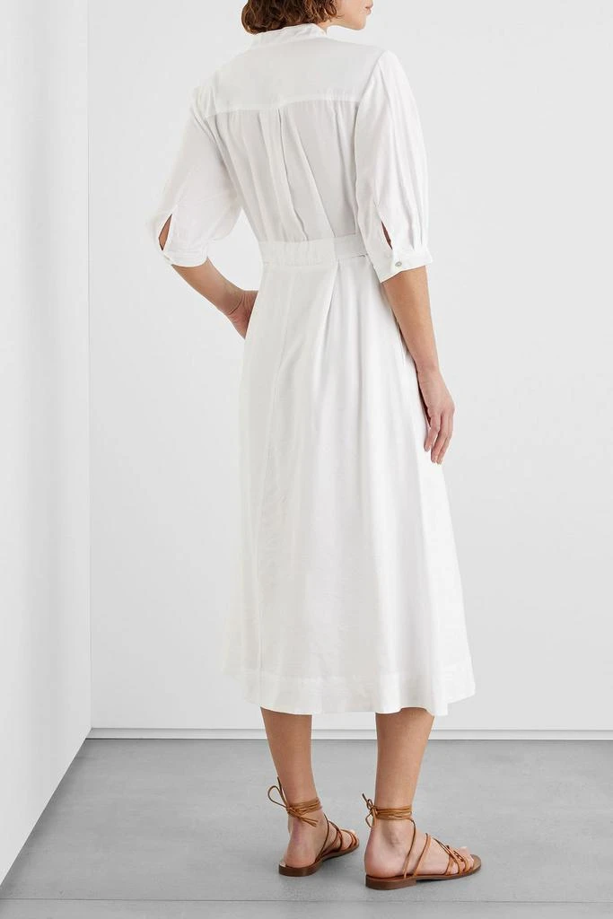 商品IRIS & INK|Eulalie pleated twill midi dress,价格¥1191,第4张图片详细描述